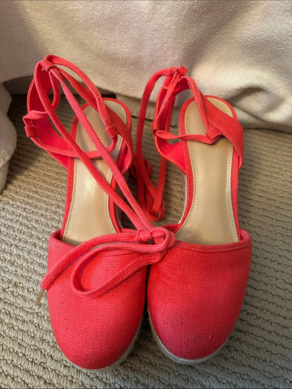 Michael Kors Espadrille Platforms with Ankle Tie